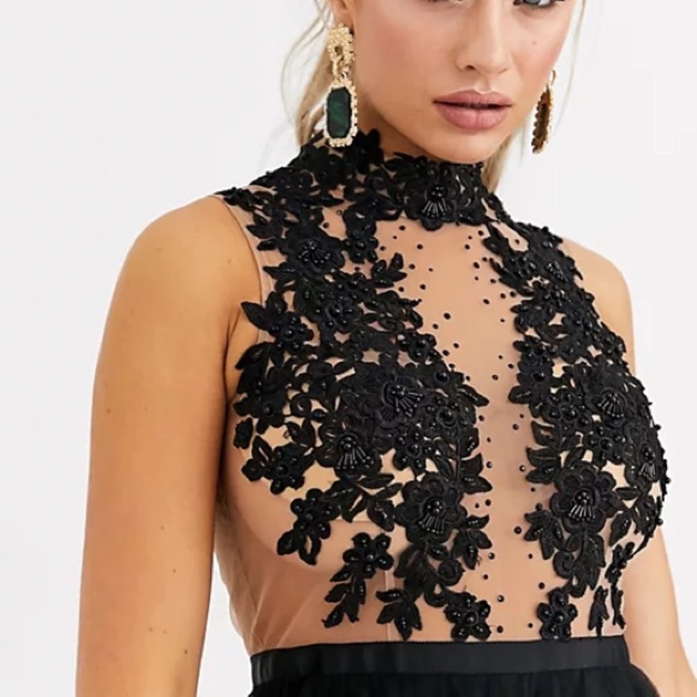 Forever Unique - High Neck Midi Tulle Dress - Women’s Medium - Picture 2 of 7